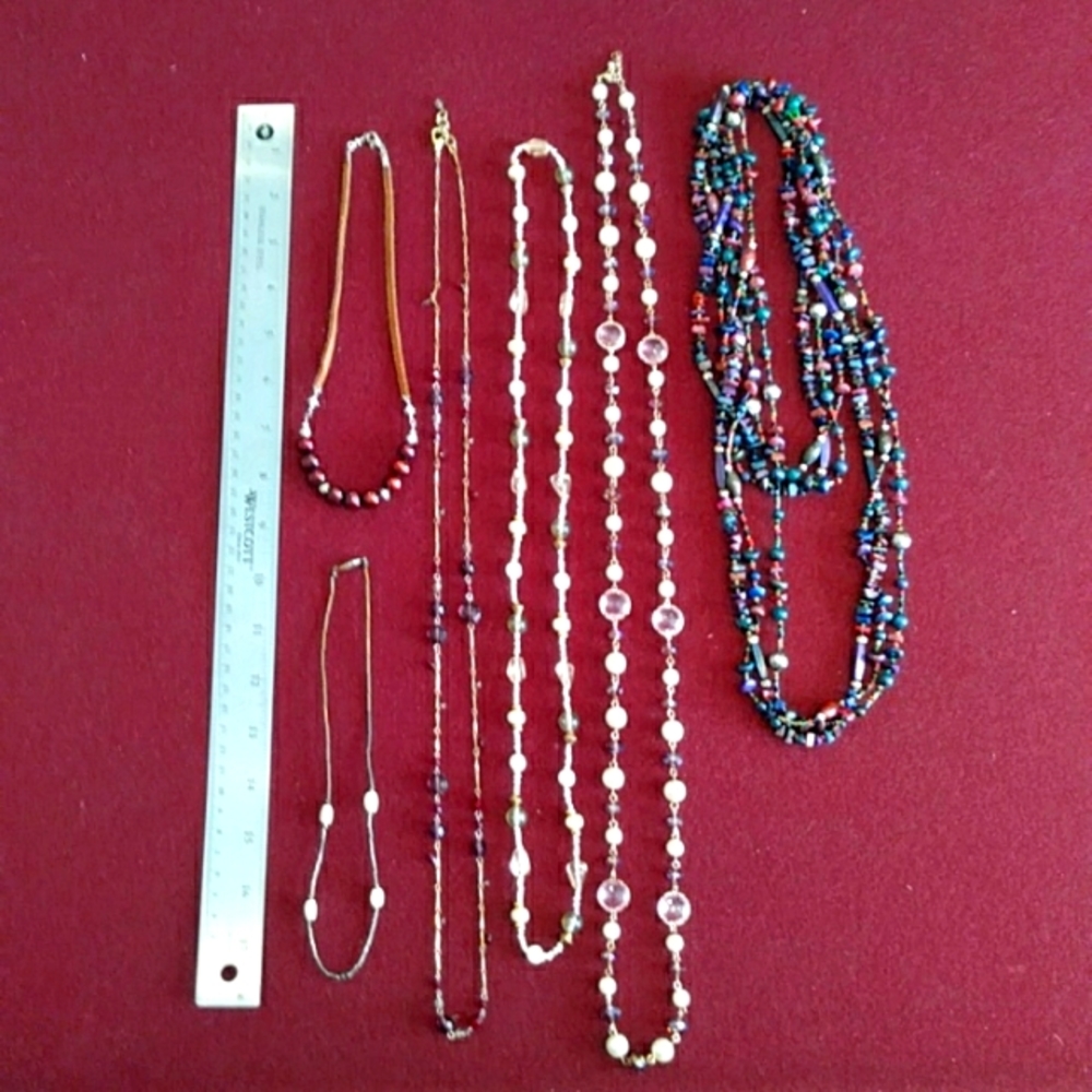 3 for $30 Beaded Necklaces Six Piece Lot Costume Fashion Jewelry